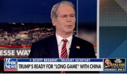美国财长贝森特在北京时间11月4日接受福克斯新闻采访时表示：“只有特朗普总统才能