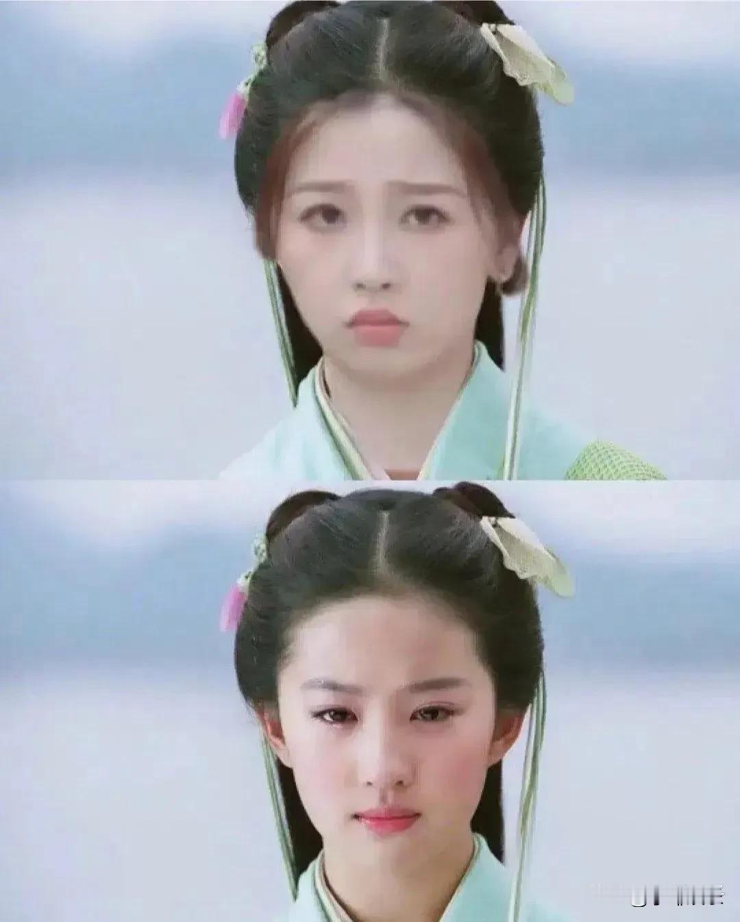 虞书欣饰演的赵灵儿，貌美如花，和神仙姐姐刘亦菲相比不分伯仲？有人说虞书欣的美貌被