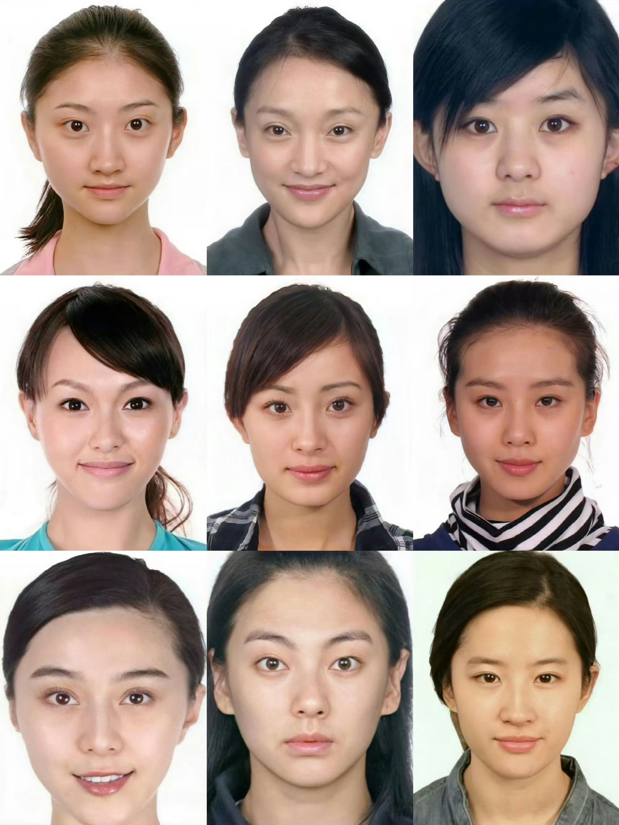 刘诗诗 杨幂 刘亦菲 赵丽颖 唐嫣 景甜 张雨绮 周迅女明星素颜照，刘诗诗不仅好