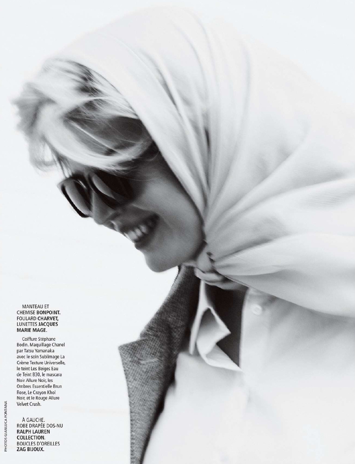 模特Ruby Flynn  致敬梦露法版《Madame Figaro》March