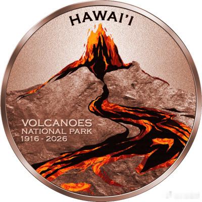 喀麦隆 - 100法郎 - 夏威夷火山国家公园 - 彩色铜币 - 其他 - 其他
