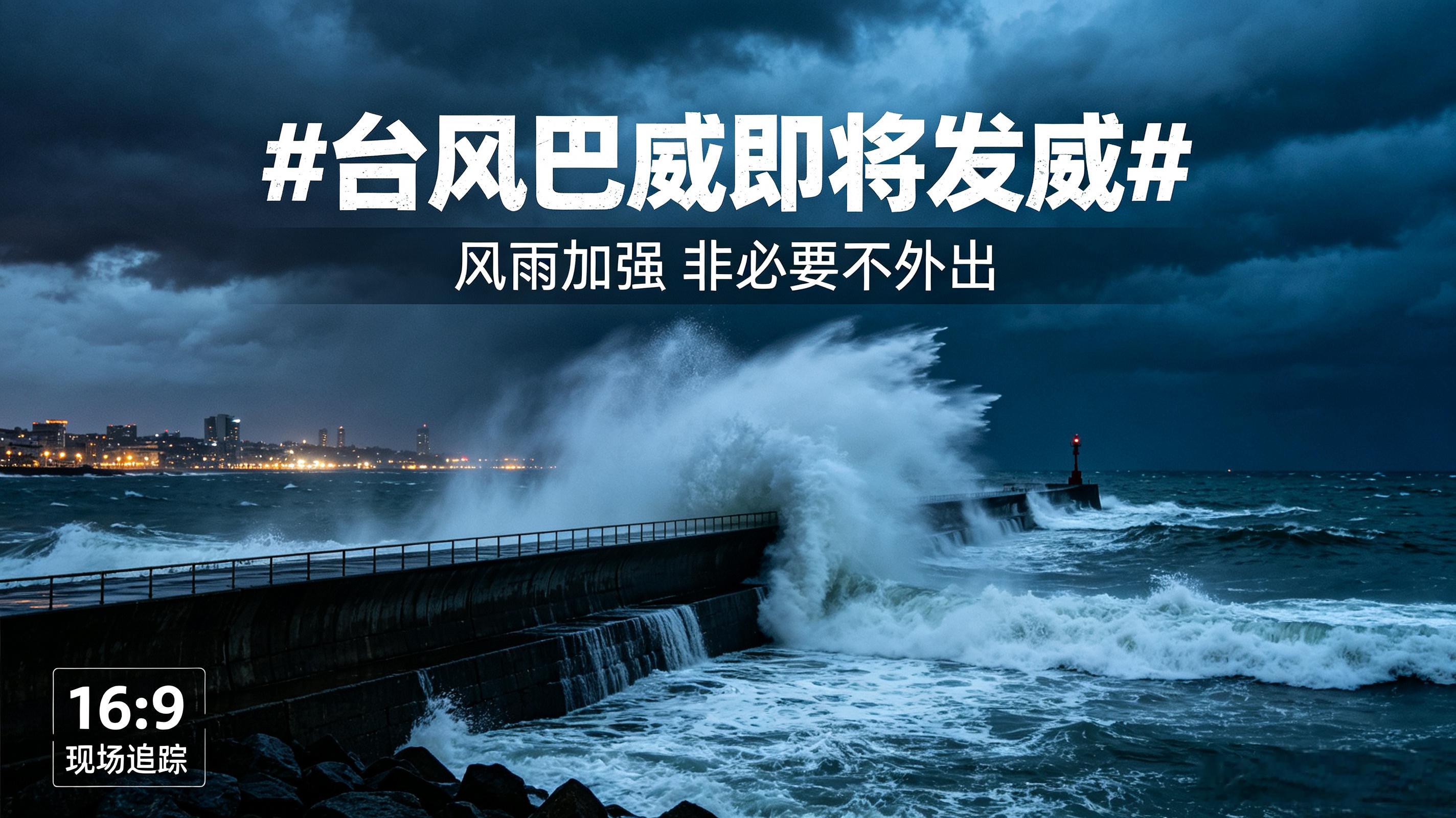 台风巴威即将发威超强台风“巴威”来势汹汹，风速62米/秒直接冲破风力等级表上限，