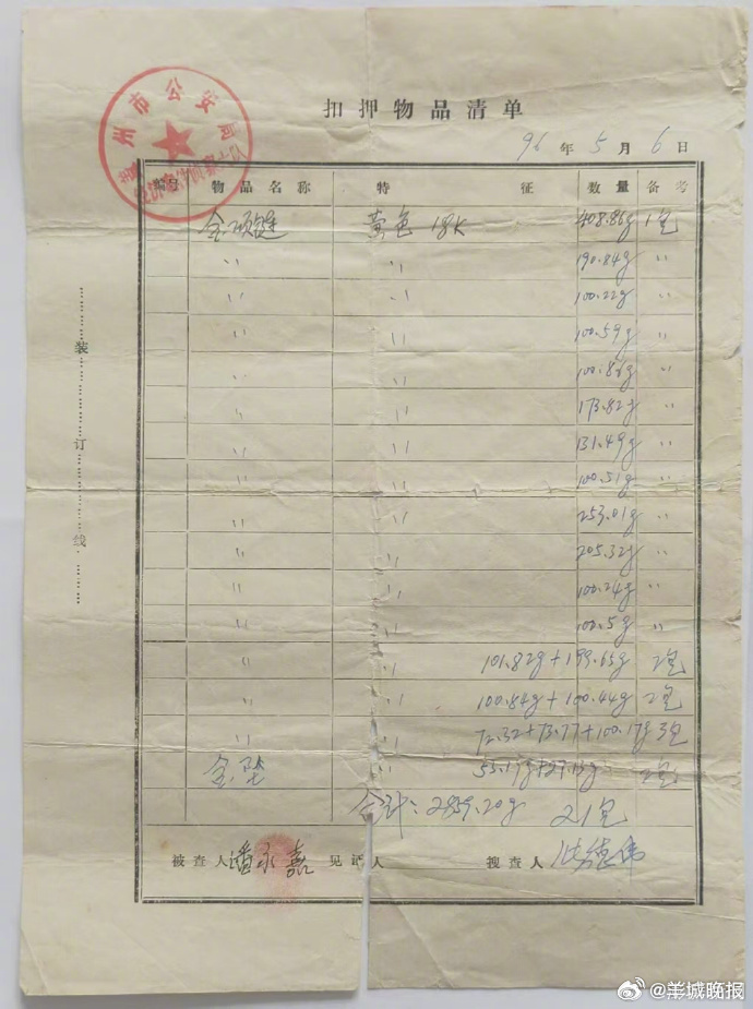 【#男子30年前被扣押2859克黄金未返还#，辽宁营口警方：正研究，将尽快答复】