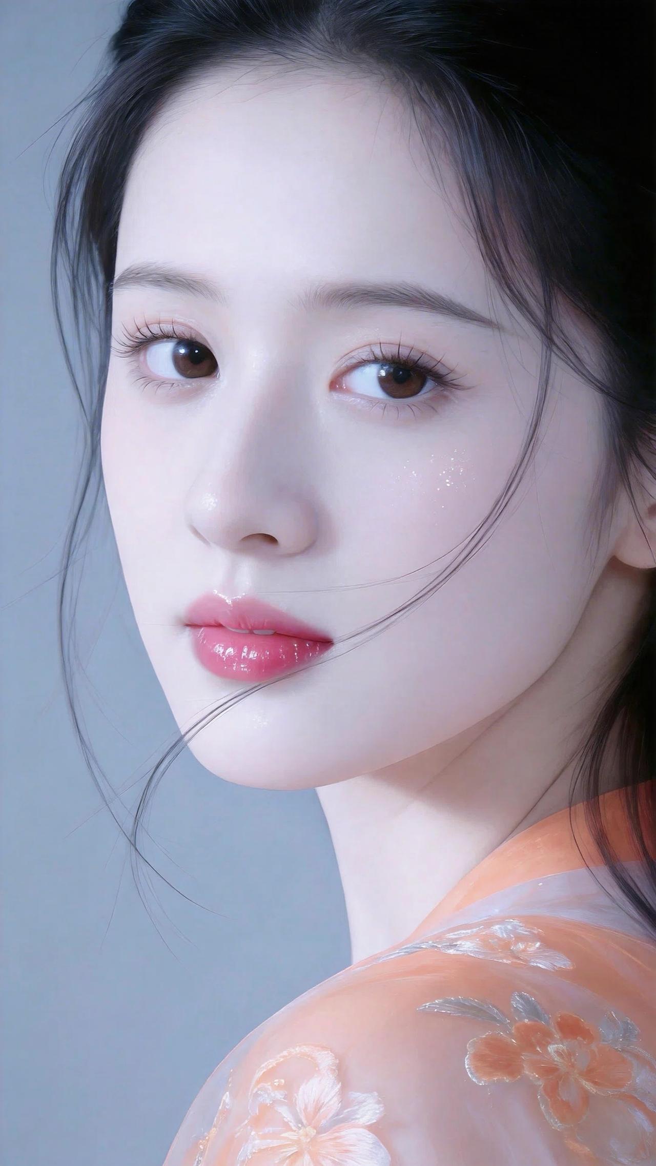 这组古风写真以清冷通透的色调，将东方美人的温婉与仙气演绎得淋漓尽致✨
👩 人物