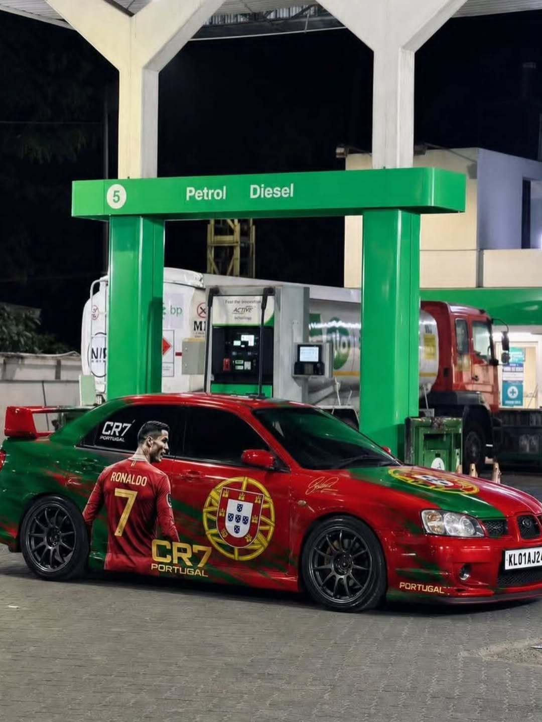 C罗世界杯c罗 超级CR7痛车 
