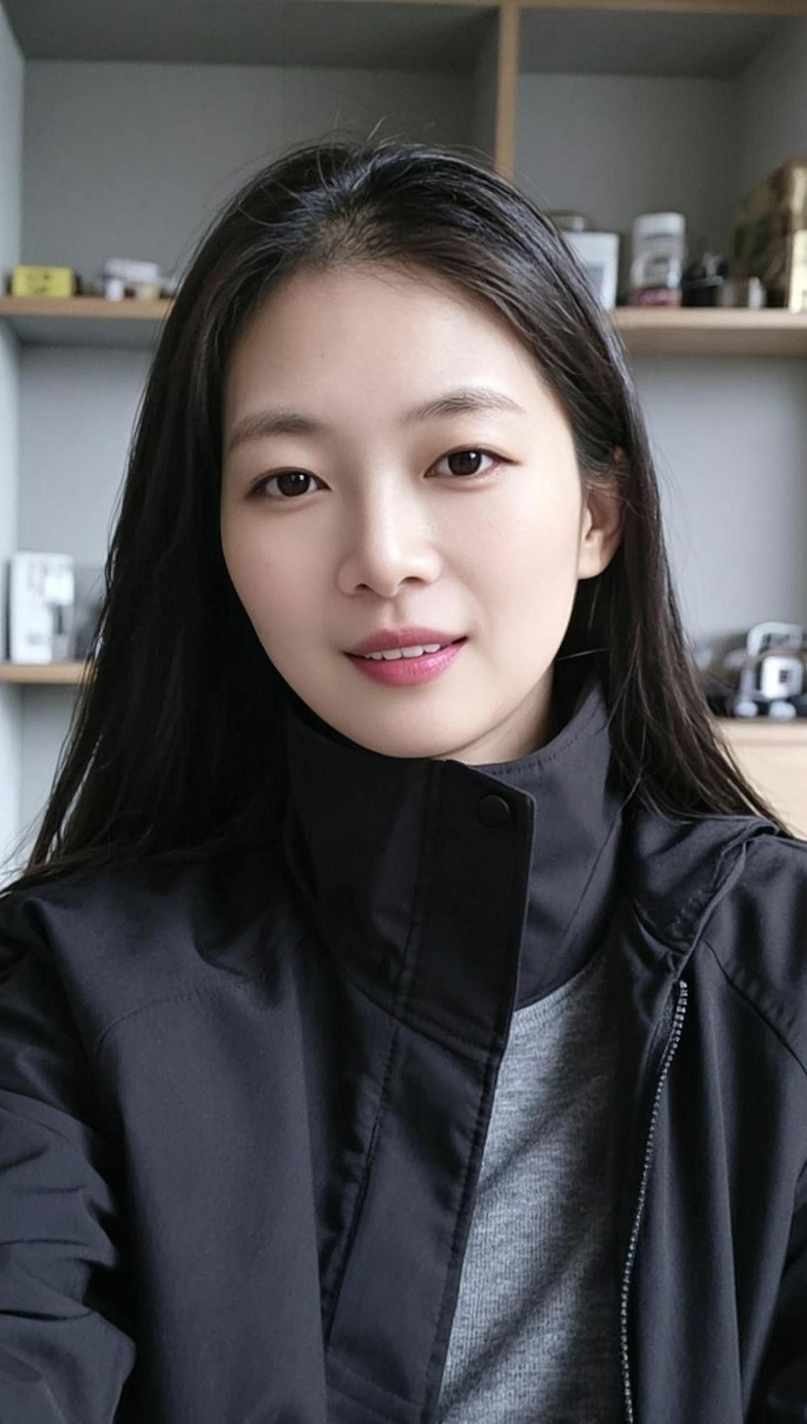 AI韩系清透自拍 穿搭今日分享高颜值少女写真