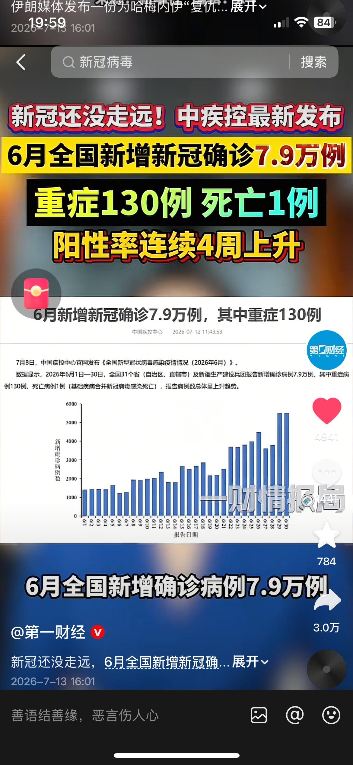 别再不戴口罩！6月新冠新增近8万，不少人吹空调后中招
好多人觉得新冠早就翻篇，出