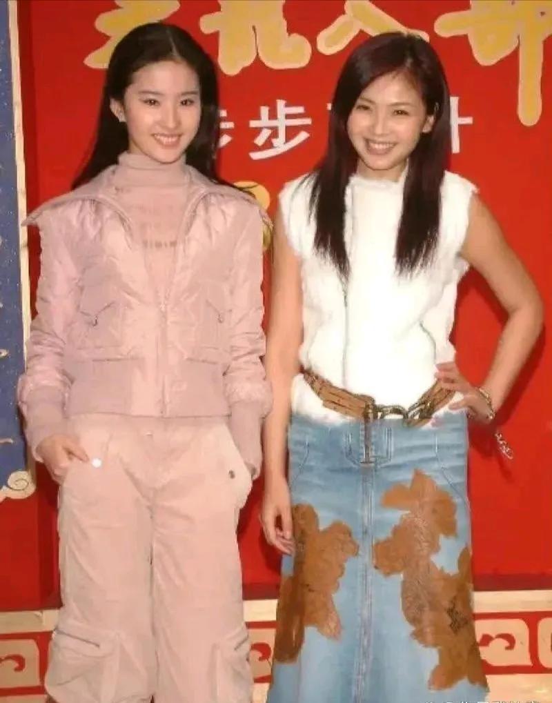 这张略显模糊的旧照中的两位美女，大家一定都认识和熟悉吧？巧合的是，两位都姓刘。都