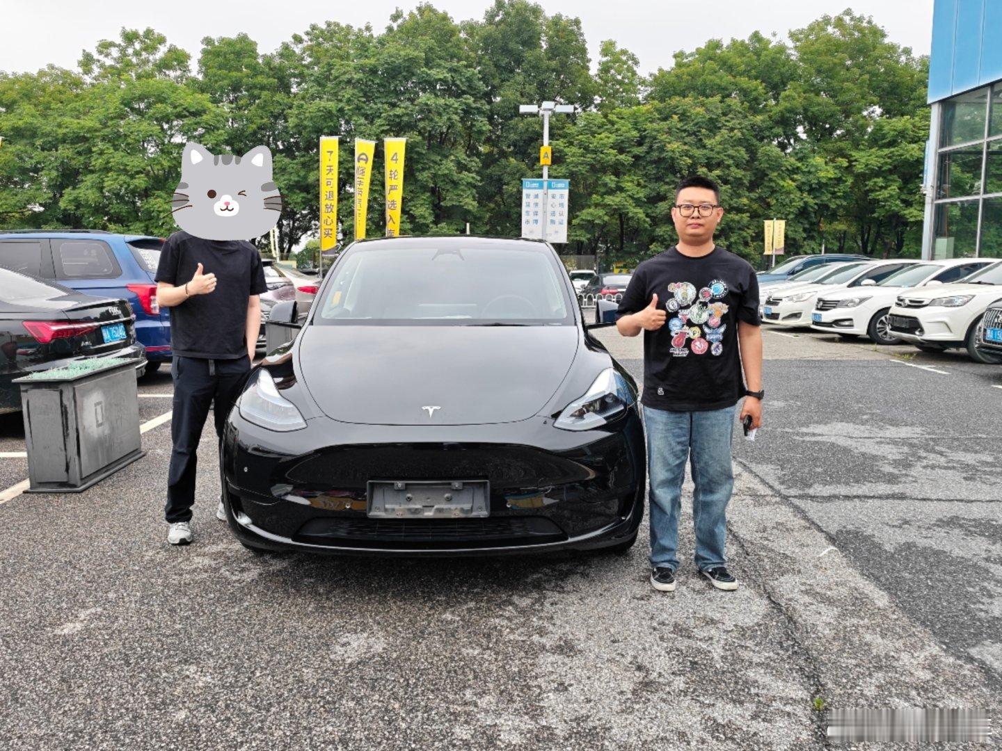 23年特斯拉model Y交付张掖买家 原漆 一手 5.9万公里 带车衣 选装大