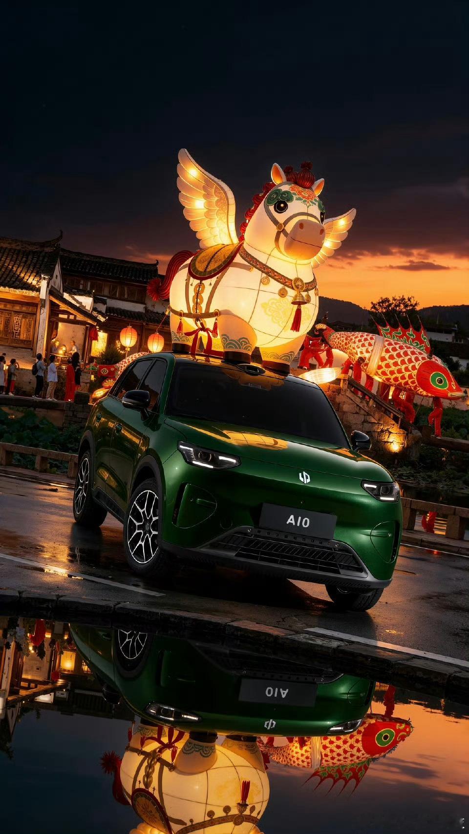 零跑A10这组照片好有年味儿！作为2026年即将上市的10万级纯电小型SUV，妥