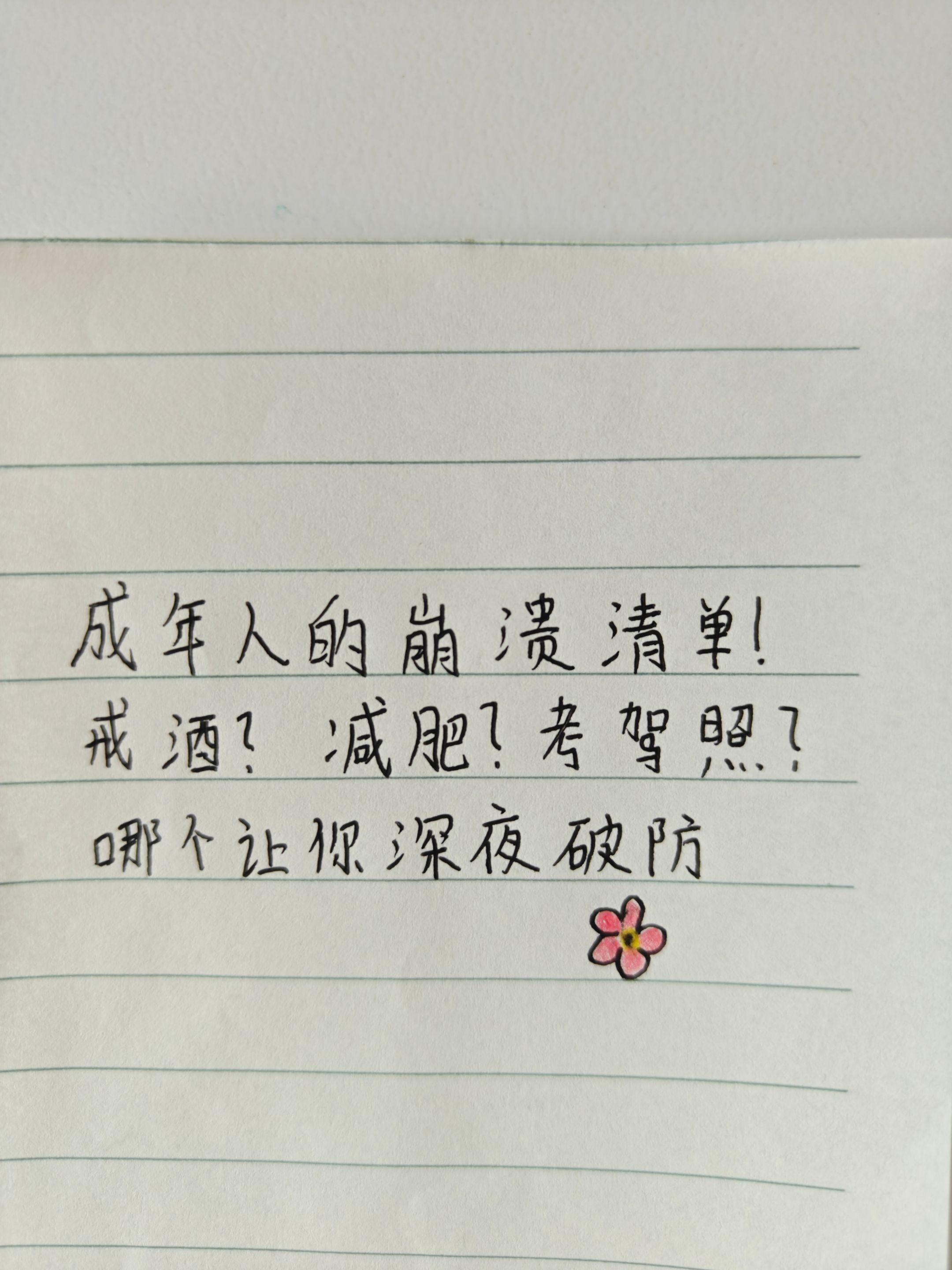 减肥卡在平台期，戒酒第3天破防，考驾照科二挂两次💔