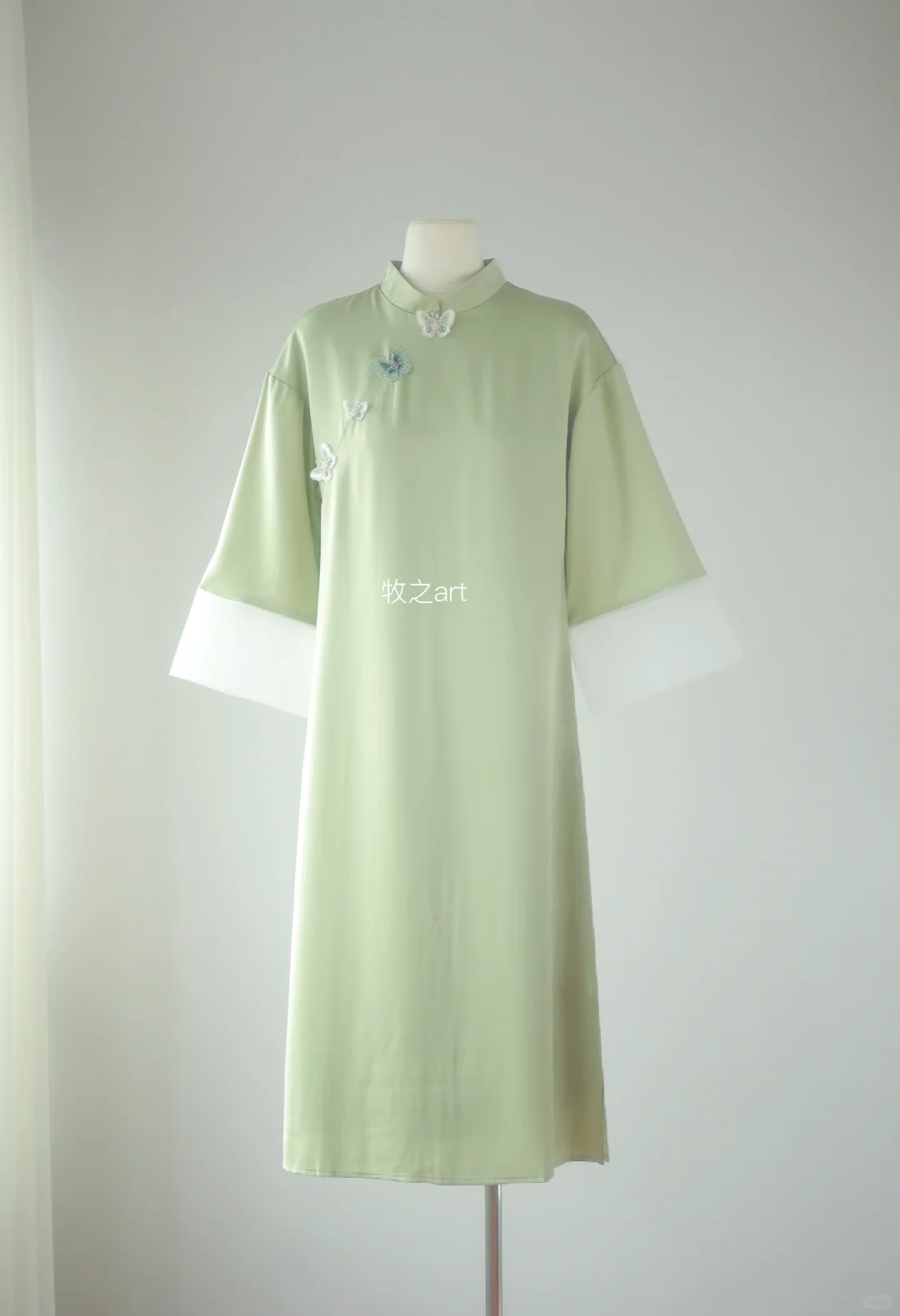 锦丝缎中式连衣裙｜国风大小姐