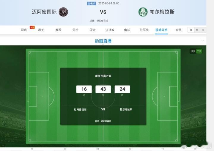 世俱杯 09:00   迈阿密国际-帕尔梅拉斯梅西携手苏亚雷斯、布斯克茨领衔的进