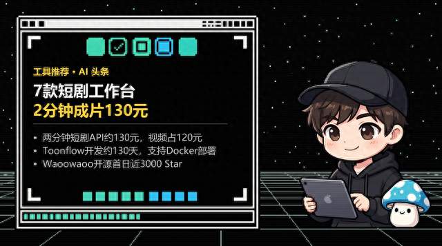 7个AI短剧工作台开源，2分钟成片花130元
