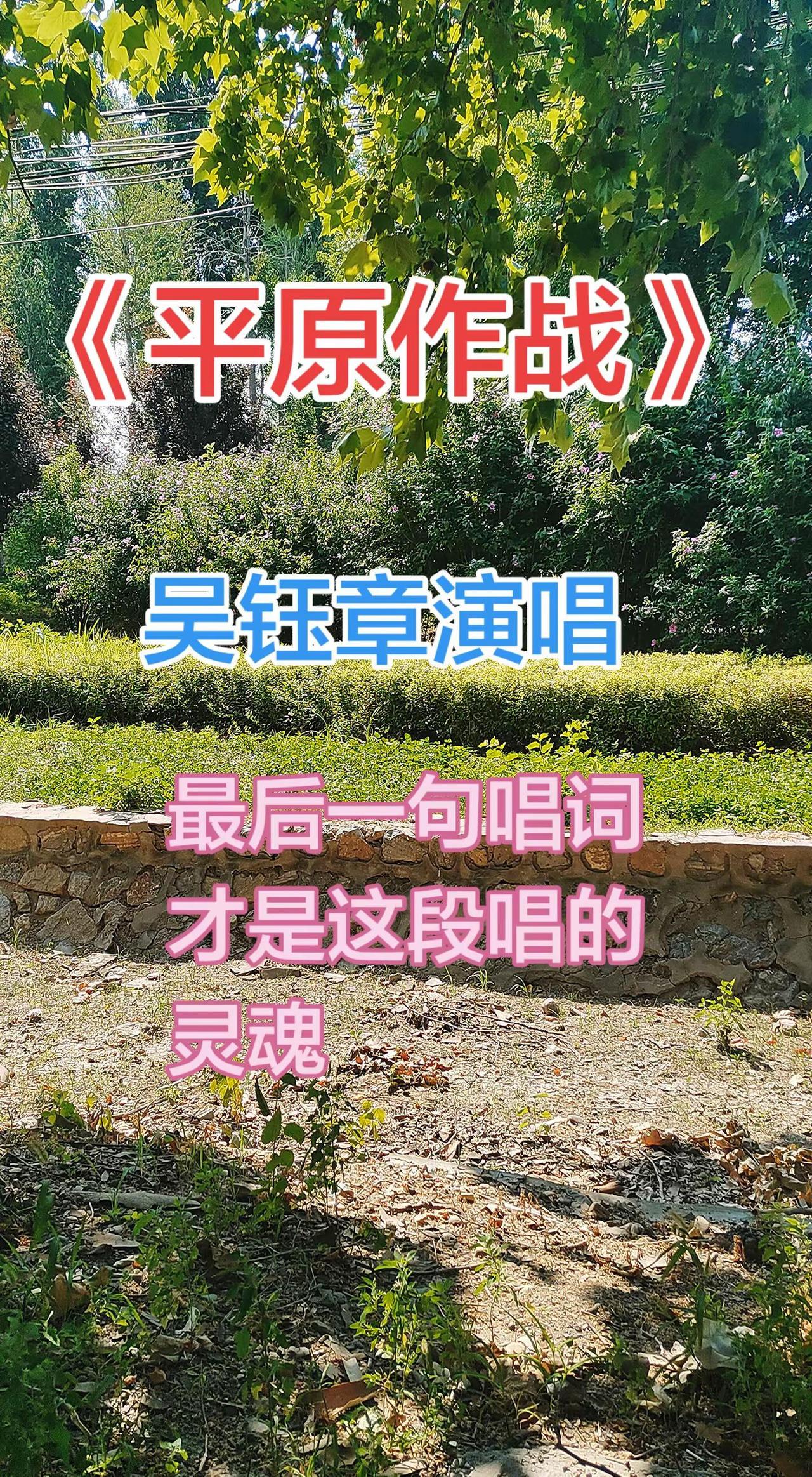 《平原作战》吴钰章演唱，太有气势了，不过最后一句才是这段唱的灵魂！现代京剧平原作