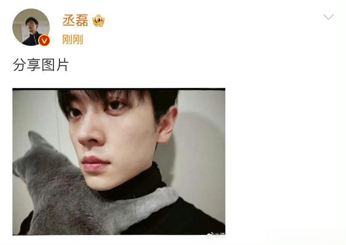 #丞磊猫猫围脖# 一时之间不知道该羡慕丞磊还是羡慕猫猫，反正这个围脖和主人我都很