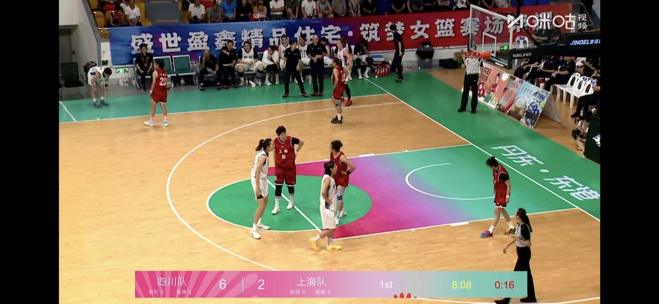 四川女篮遭遇全运会资格赛最难一战！

目前只是以50:45的5分优势领先于上海女
