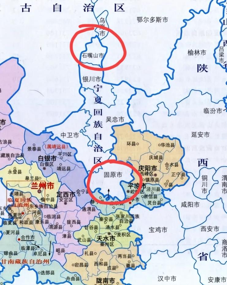 原来固原市和石嘴山市距离并不算远，仅有400公里左右，这可是代表着宁夏南北之间的