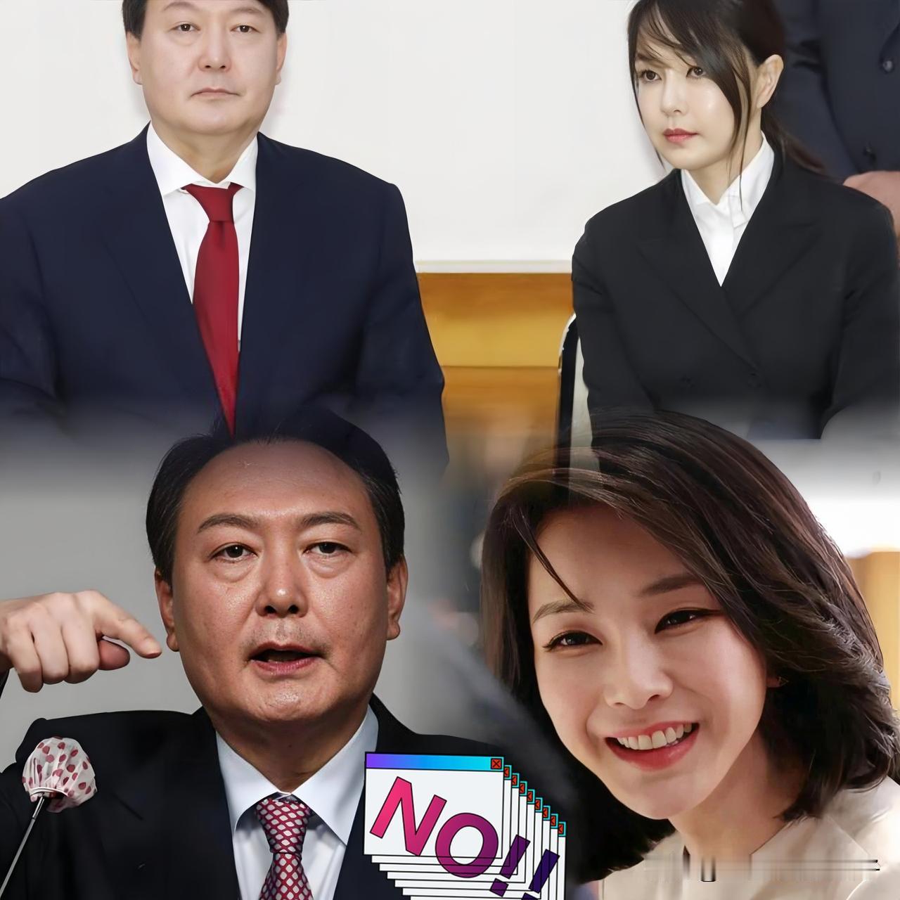 这反差也太大了
在韩国宪政史上还是第一次
11月7日在同一法院，尹锡悦夫妇同日同