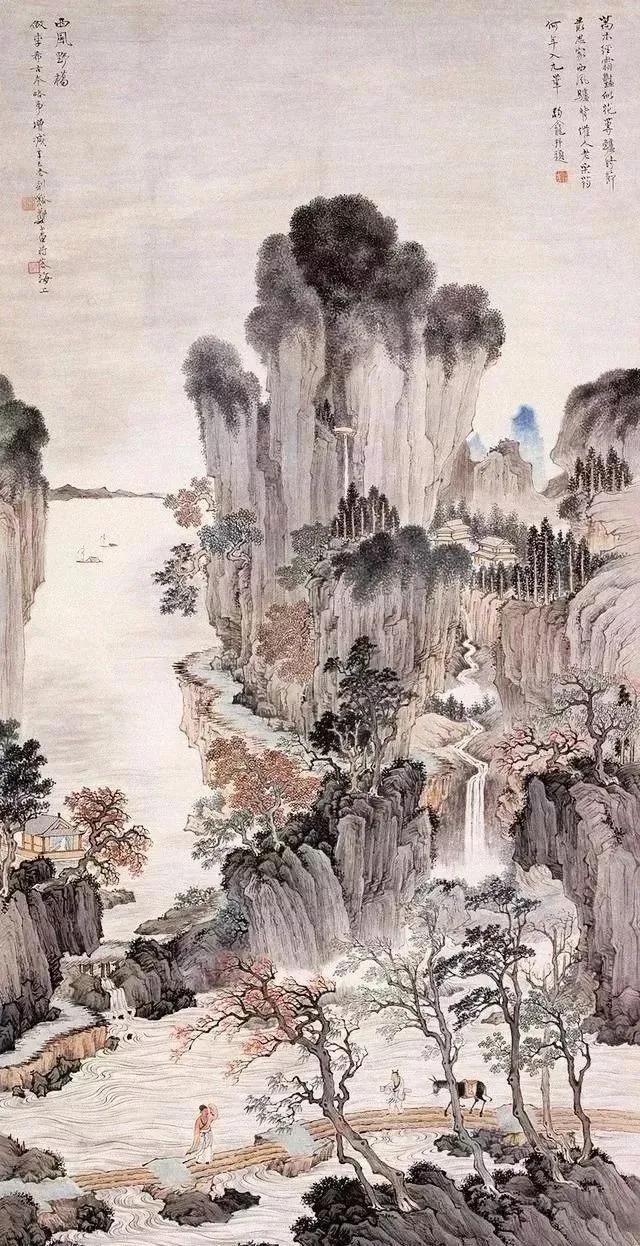 青山淡淡水盈盈，这组山水画太美了！