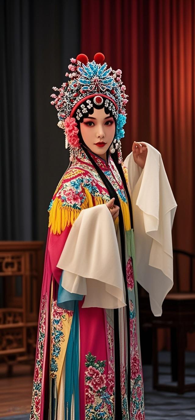 旗袍上的暗纹，在夜色中苏醒