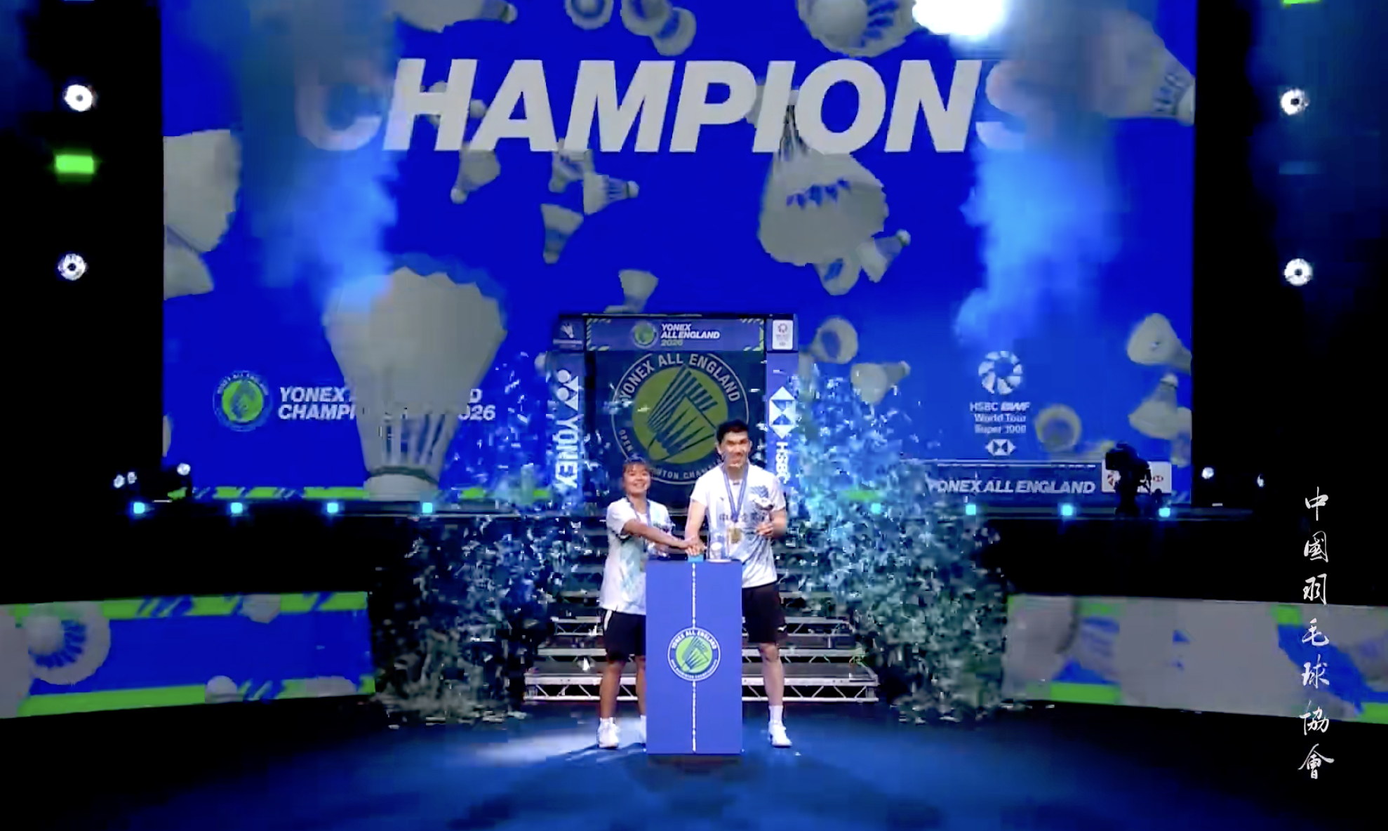 【叶宏蔚/詹又蓁夺冠之路🏆】首轮：21-17、21-18 🇲🇾黄显维/赖沛