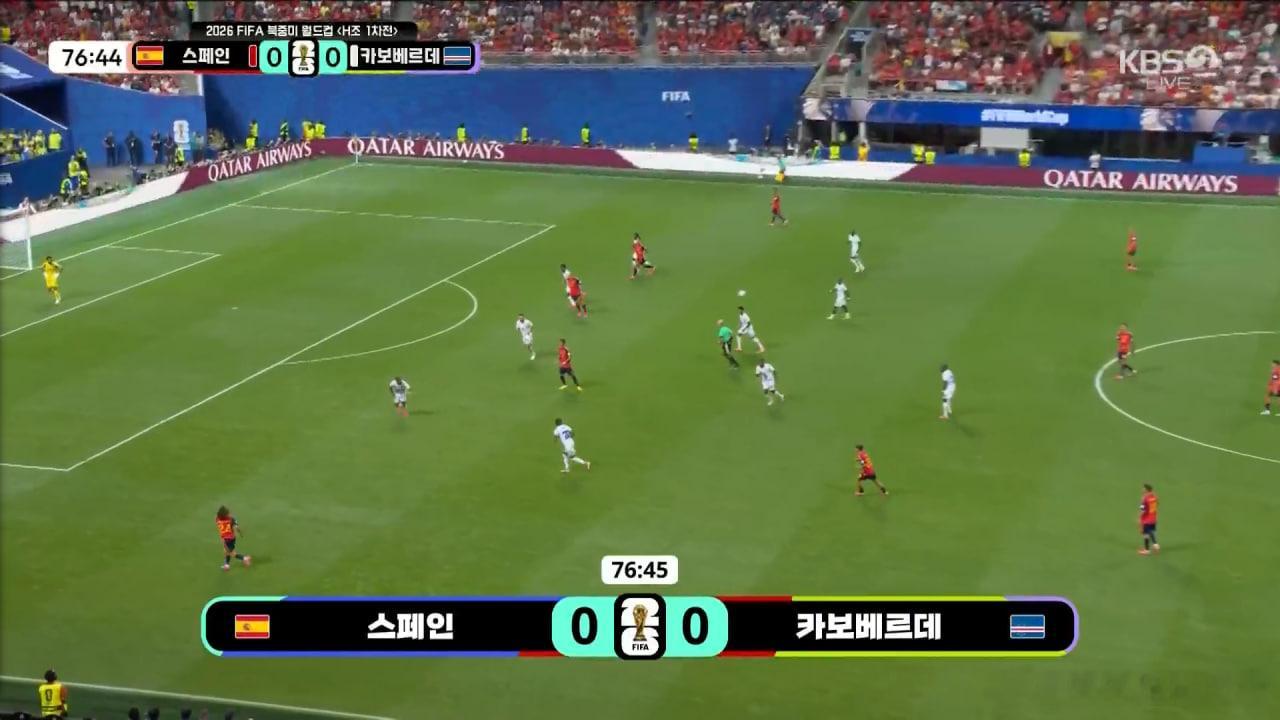【2026美加墨世界杯 H组第76分钟突发：久攻不下！亚马尔临危受命替补登场，西