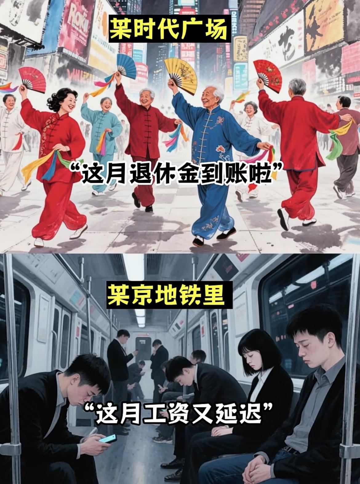 “当下生活的老年人 与 年轻人”[奋斗][奋斗][奋斗]
