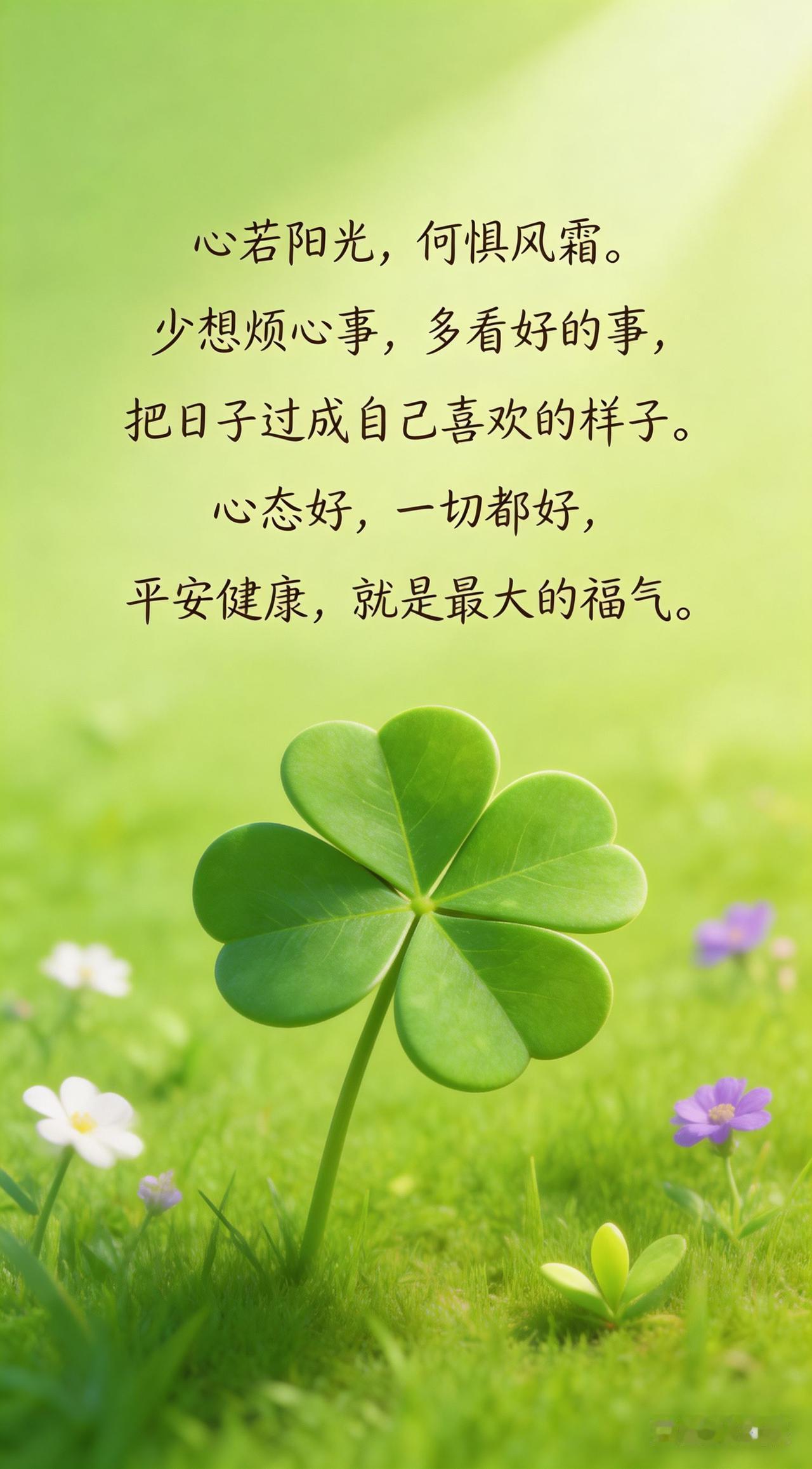 生活简单，人幸福！
粗茶淡饭，人知足。
开心快乐，人满足。
身体健康，才是福。