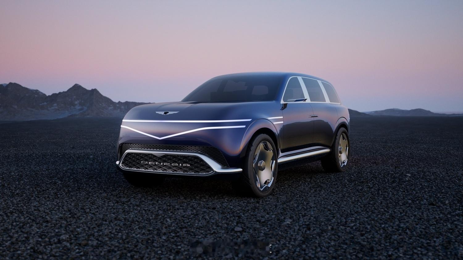 捷尼赛思真把概念车造出来了？旗舰电动 SUV GV90 亮相，几乎完美复刻了之前