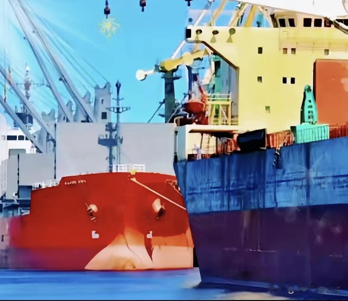 说出来你可能不信，一艘满载6.9万吨巴西大豆的货轮，都开到中国家门口了，硬是被咱