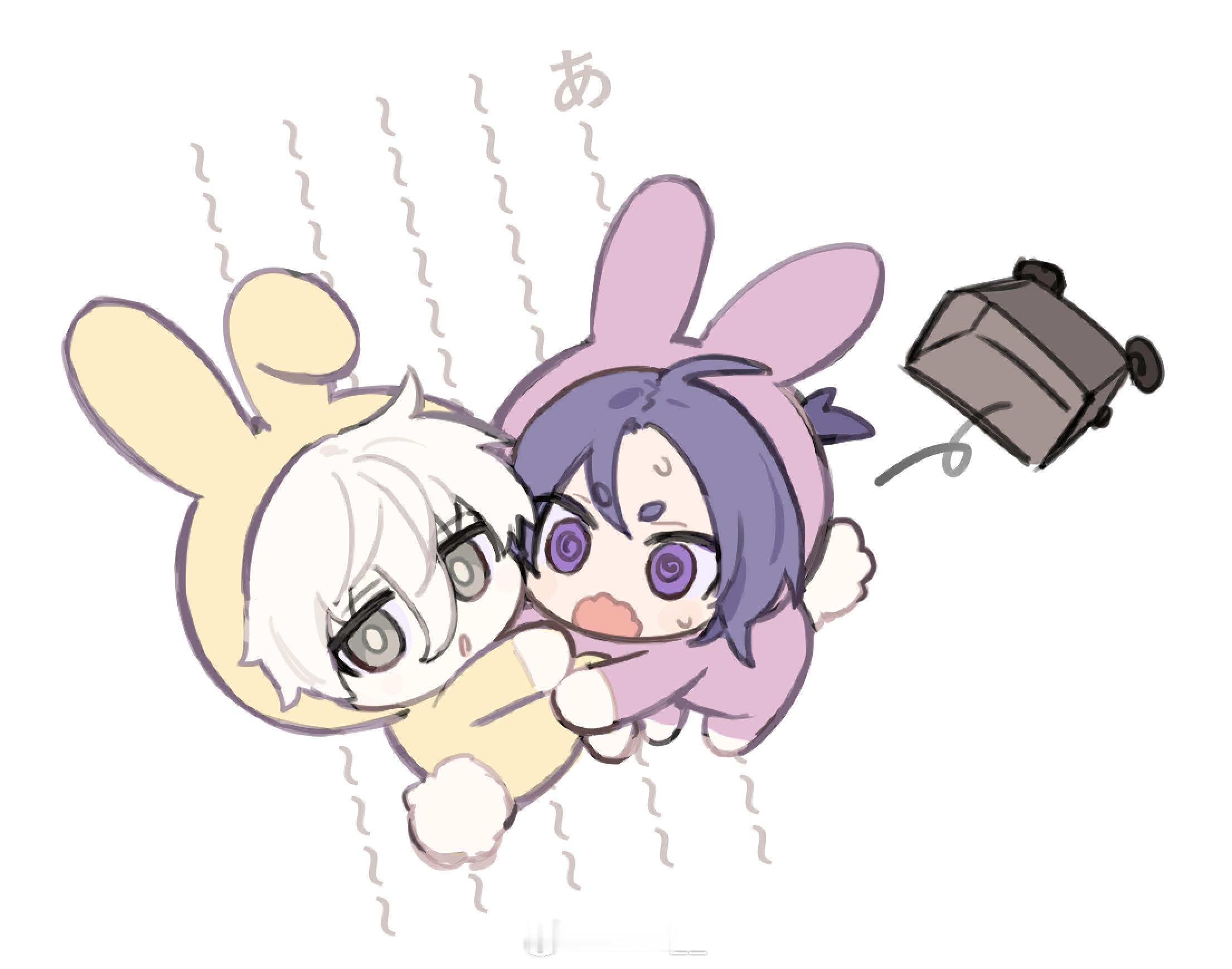 怎么又画兔子人 