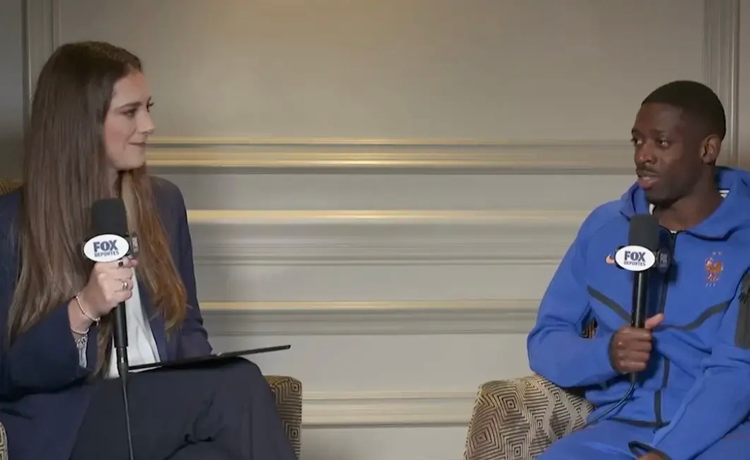 法国球迷俱乐部  登贝莱在法国集训期间接受了美国福克斯体育的采访，谈到了自己目前