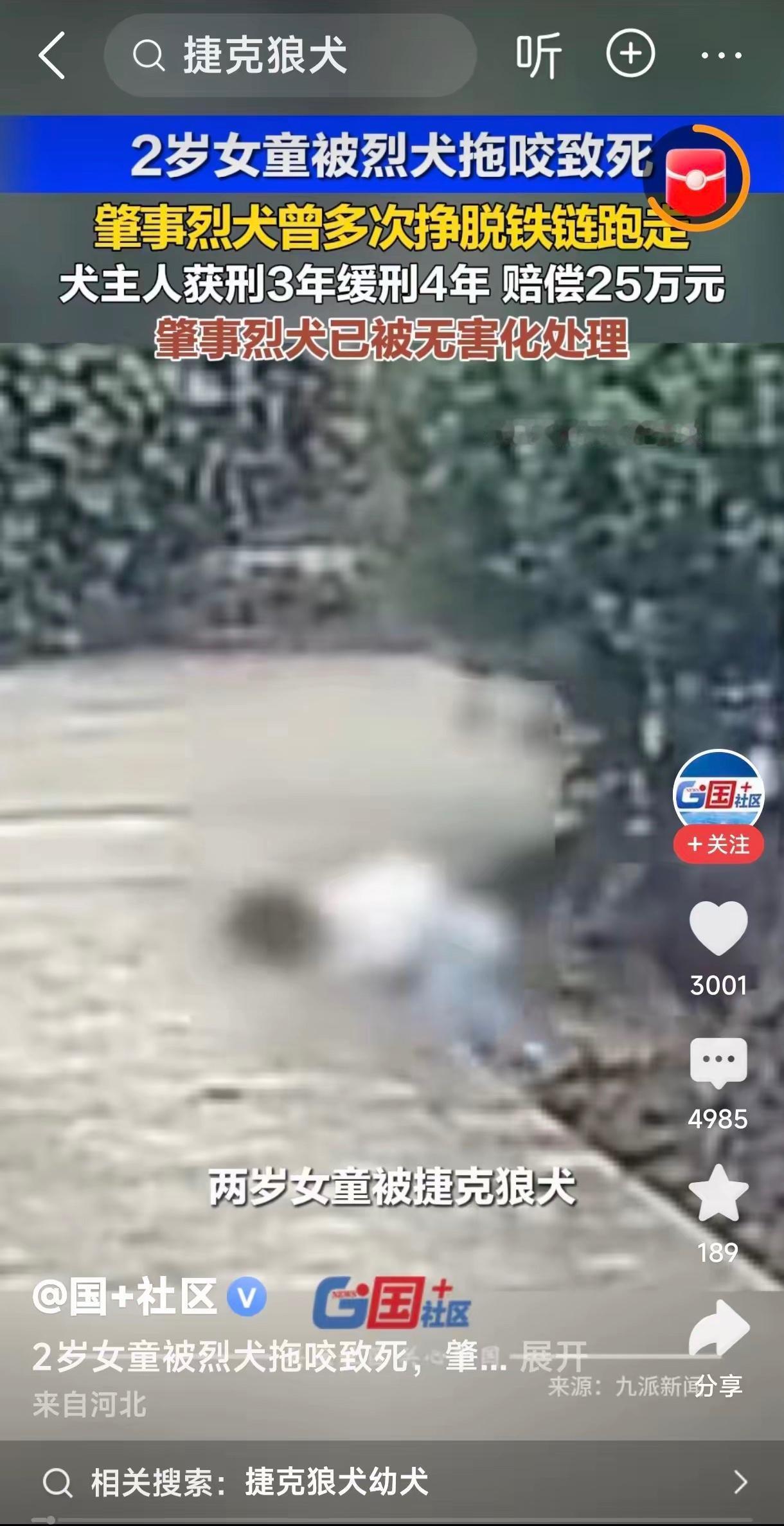 北京大爷毒狗被狗主人告进了监狱，判刑4年。河南2岁女童被烈犬拖咬致死，犬主人获刑