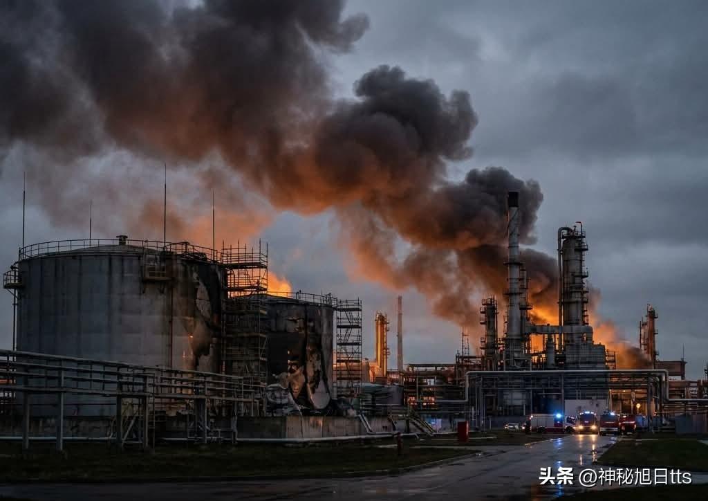 产油大国竟然连自家加油站都没油可加，还要靠进口来救火？乌克兰几台无人机直接把莫斯