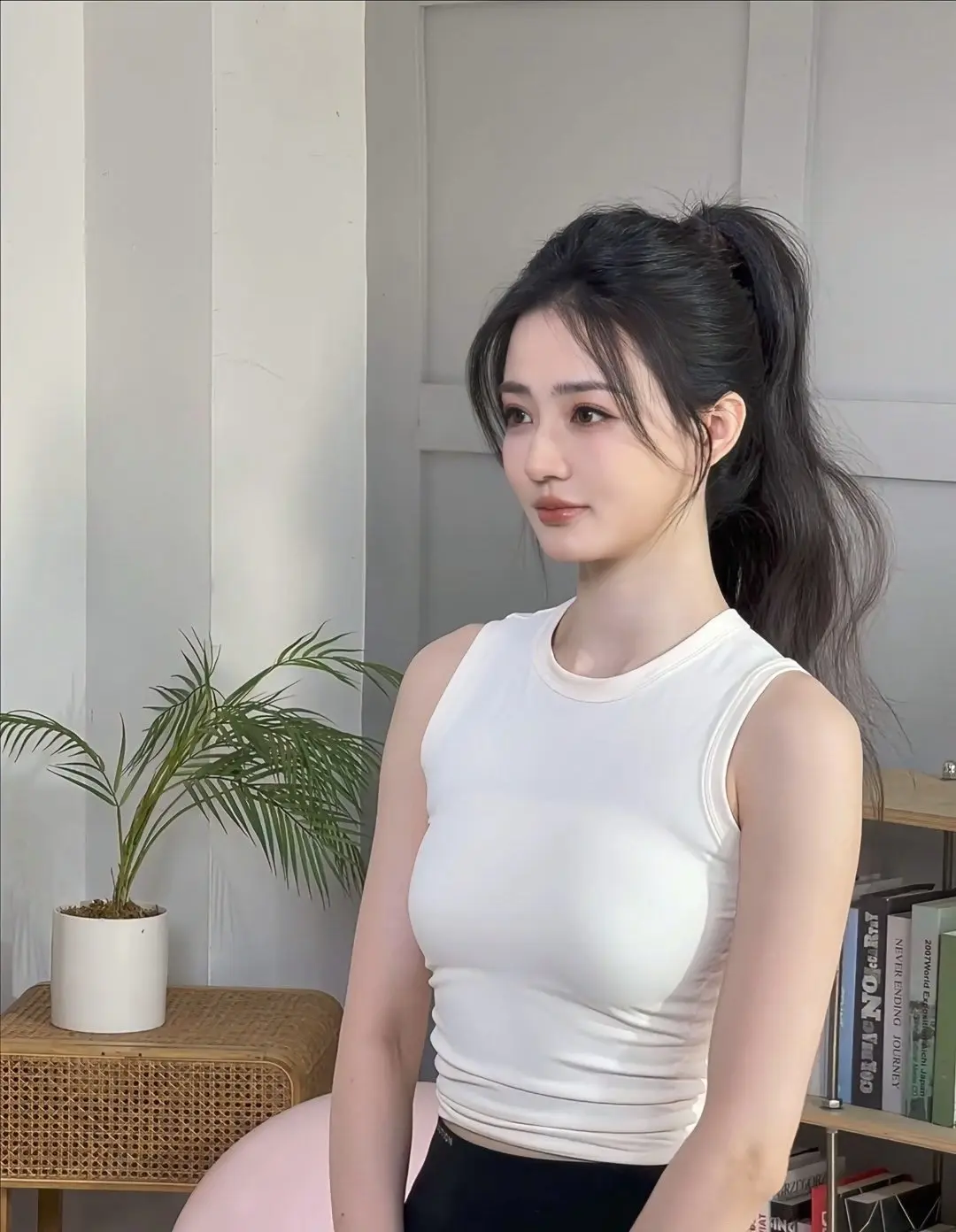 徐璐。健身