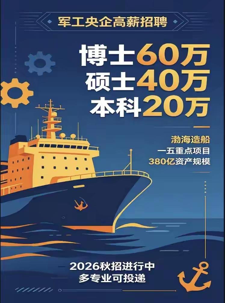 博士安家费60万、硕士40万、本科20万！这家在用真金白银“抢人”
8月底看到中