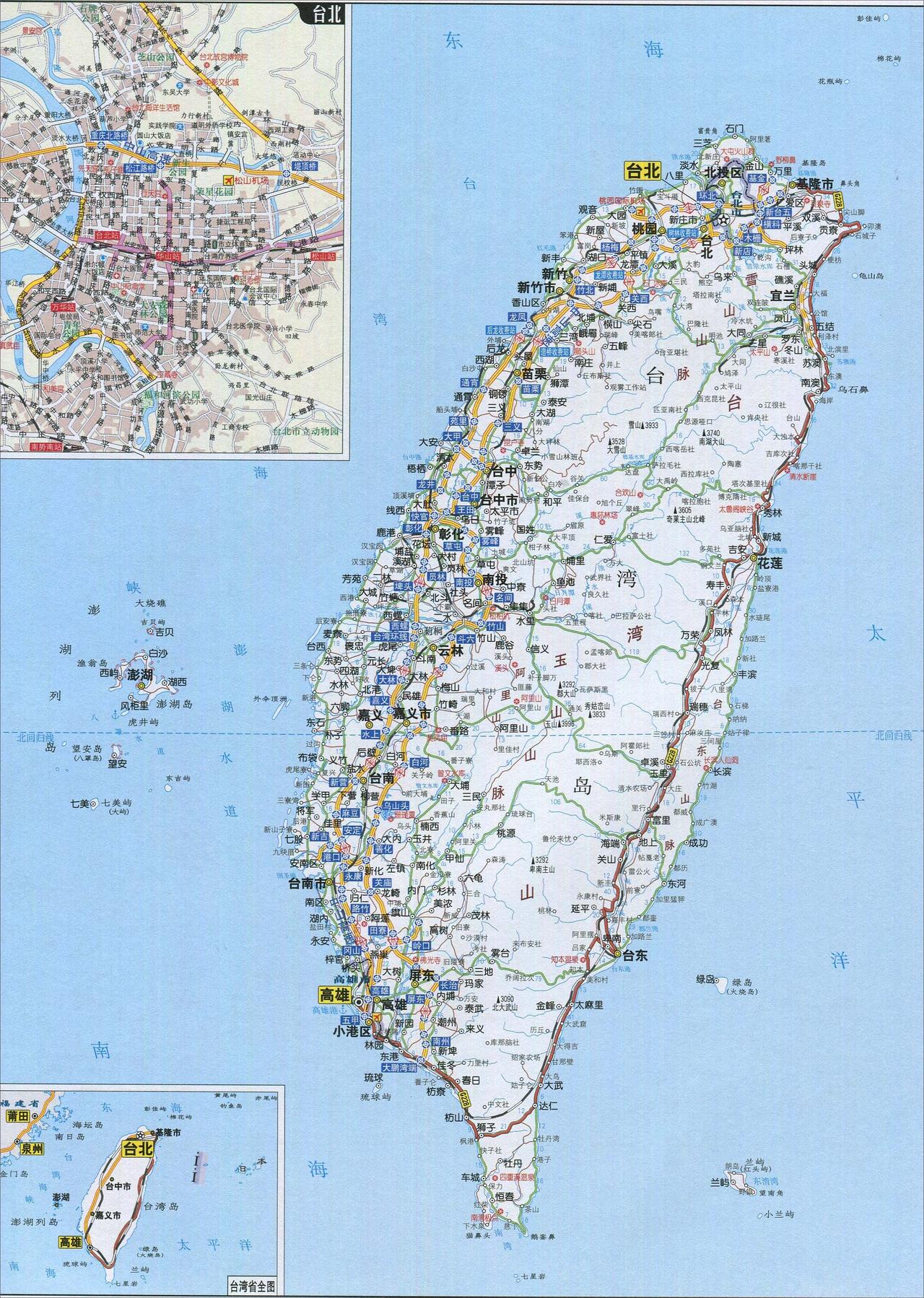 关于台湾省的地理冷知识，所谓知己知彼，看看都知道几个：
1.玉山是我国东部最高峰