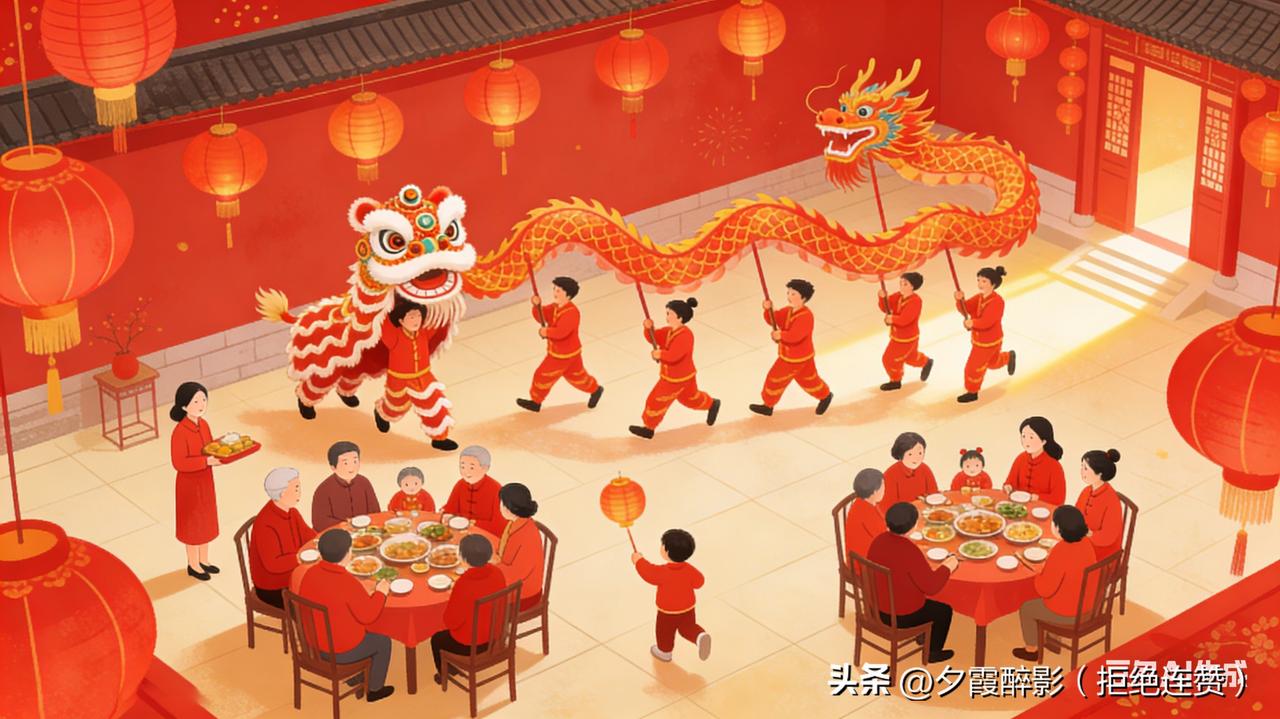 中国年
 
年，我们的中国年，是爆竹声中一岁除，祛病消灾的年；
是总把新桃换旧符