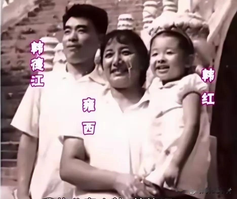 韩红的妈妈叫雍西，她的名气不比韩红小，但是韩红从小到大没有被母亲的关系托举，很少
