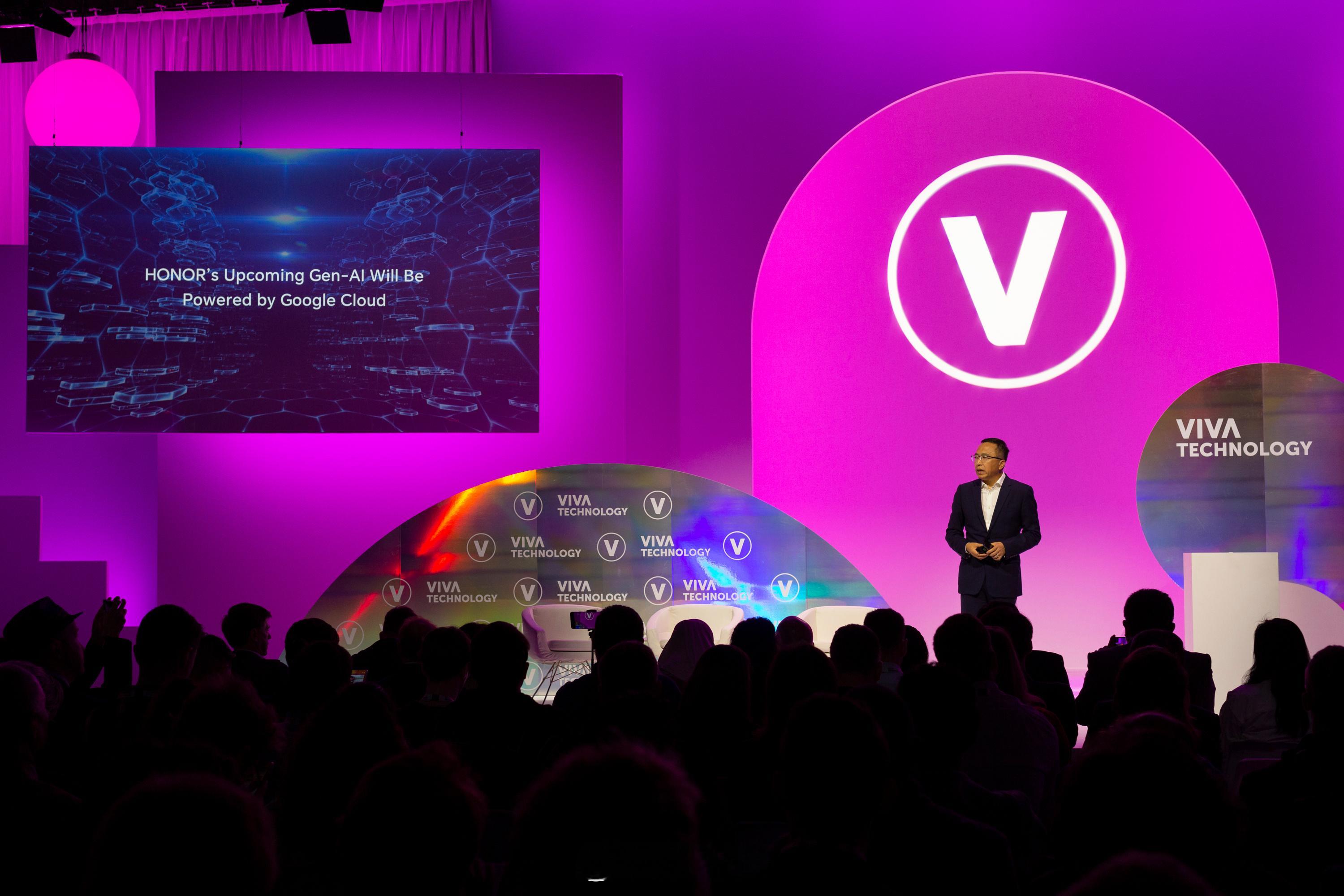 近日，荣耀终端有限公司CEO赵明在欧洲最大的科技创新盛会——Viva Techn