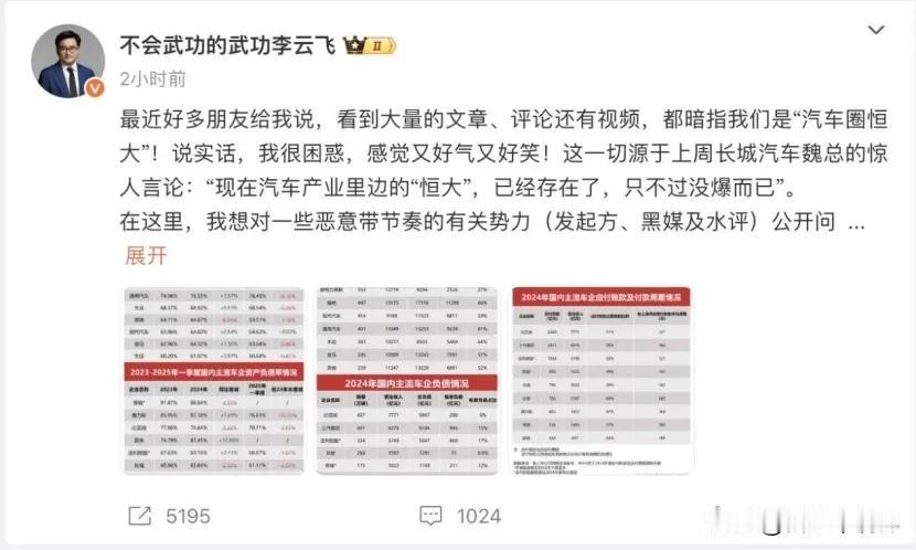 事件起因

2025年5月底，长城汽车董事长魏建军在公开场合提及“汽车产业已存在