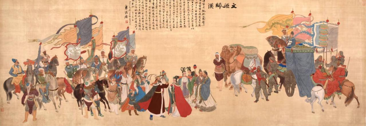 1962年，24岁的范曾在毕业前夕创作了画作《文姬归汉图》，这部作品算是范曾最有