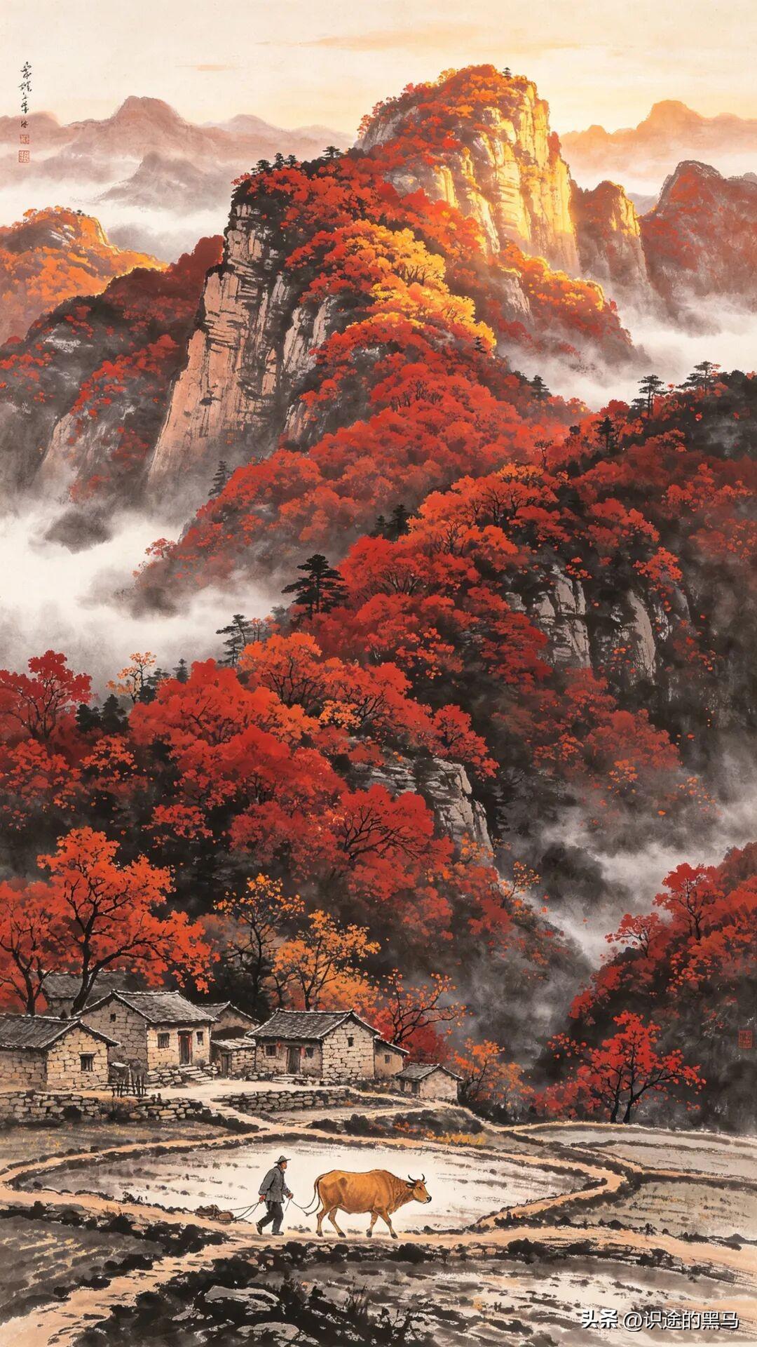 春到江南先问柳，
秋至塞北后观枫！