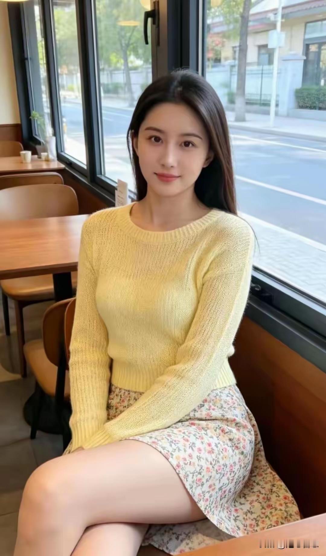 阳光明媚的午后，咖啡馆里的温暖时光🌞☕️💐