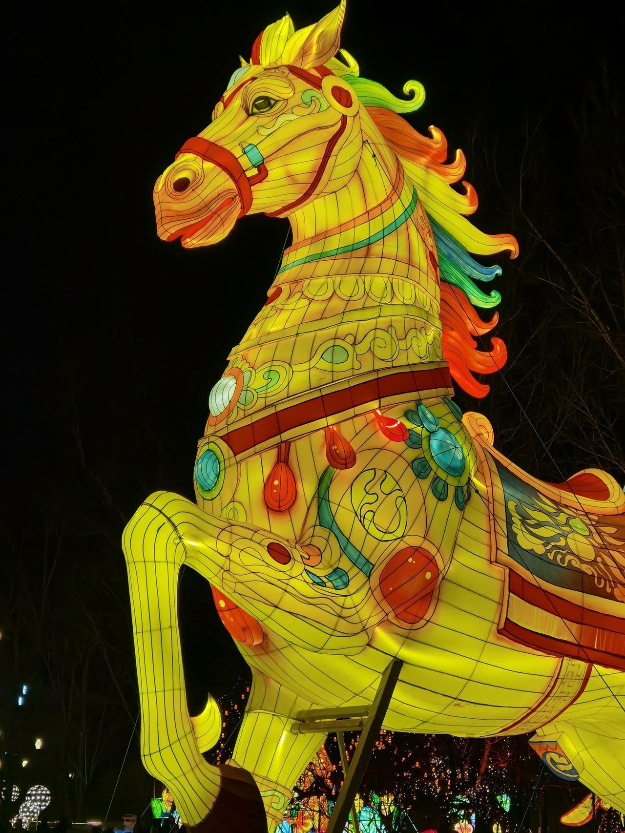 避暑山庄灯会开始了，外地的朋友可以考虑过年在承德玩几天。

避暑山庄新春灯会从2