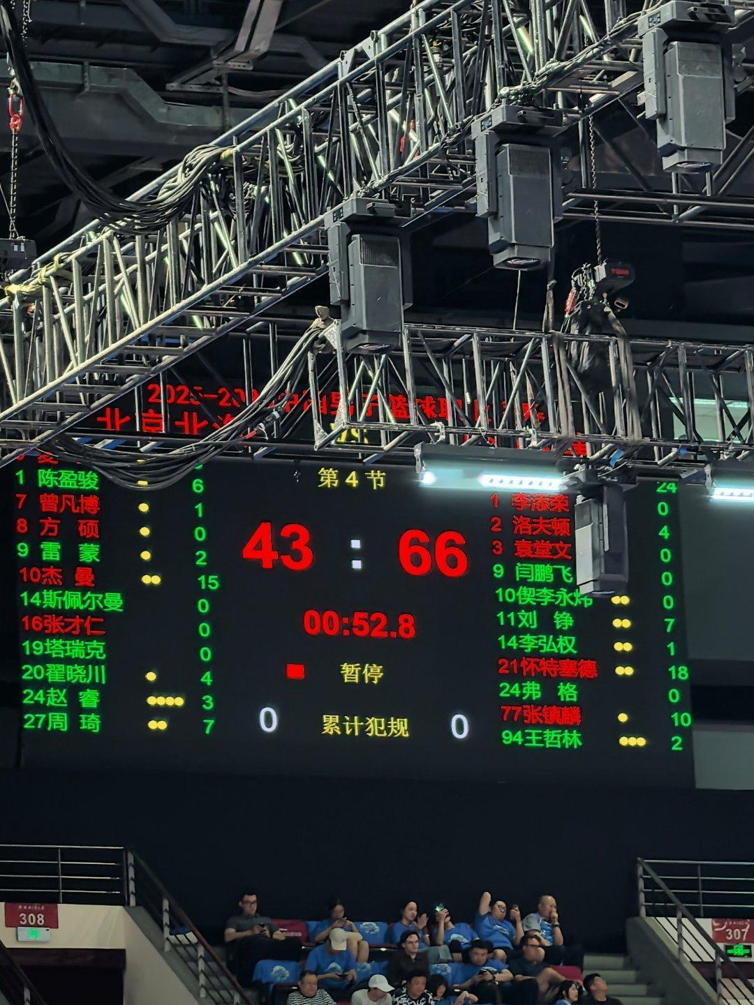 今天g了，下场见吧北京首钢一人一句为首钢加油CBA 北京·凯迪拉克中心