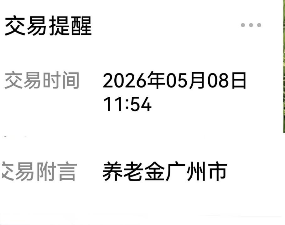 好消息，退休人员这个月的养老金已发放到账了，你收到了没？今天中午我正在吃饭，听到