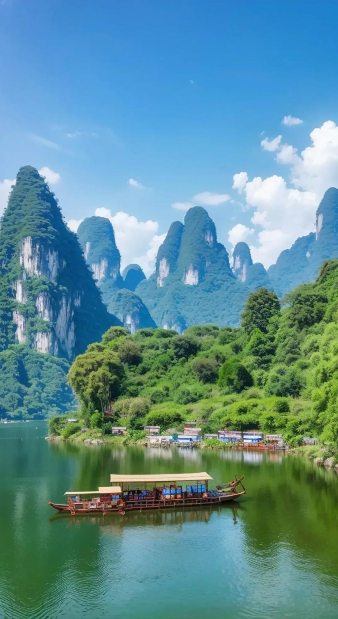 绿水绕奇峰。                                  
