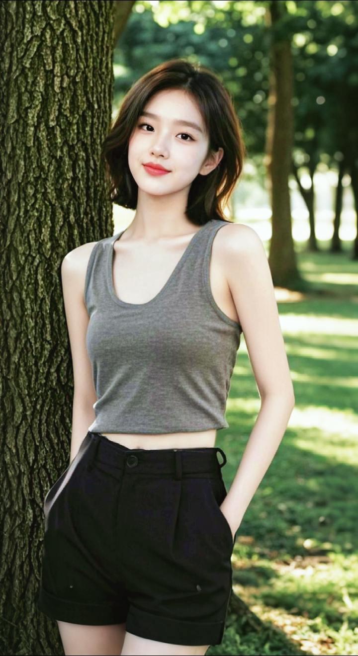 AI扩图 AI林间浅笑